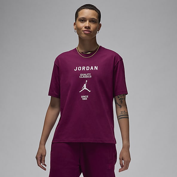 Purple jordan shirt shop